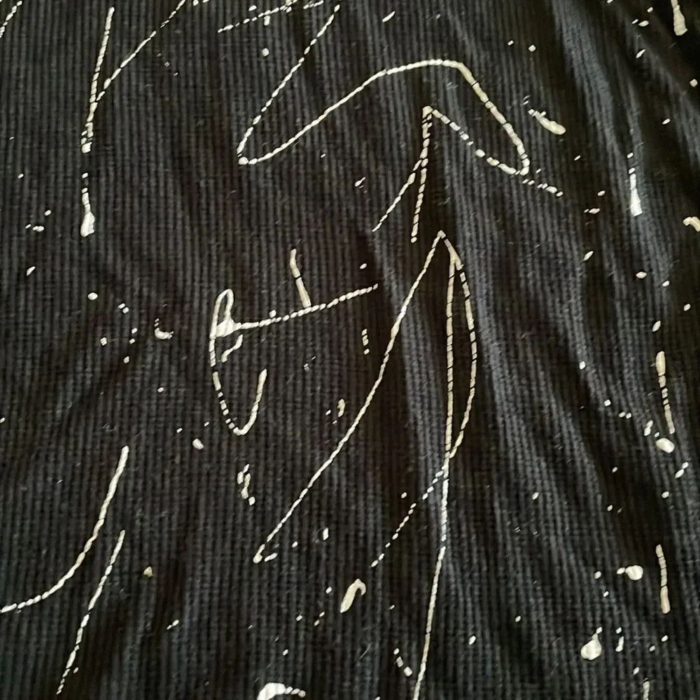 Katie J NYC Couture Girls Black with White Splatter Matching Top & Pants